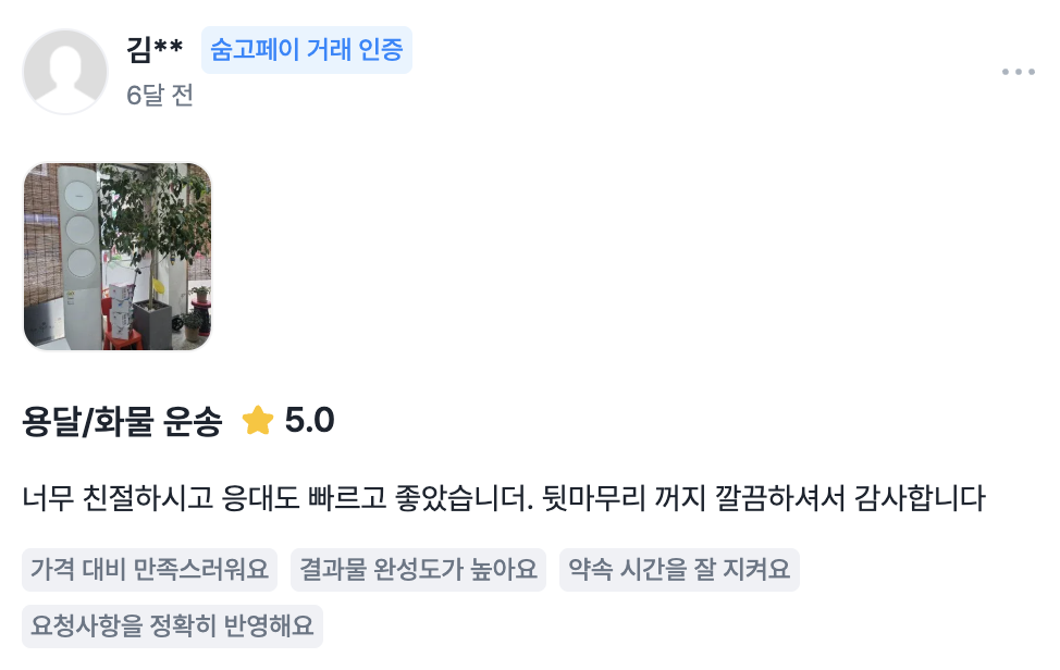 당고 고객 리뷰 사진 12